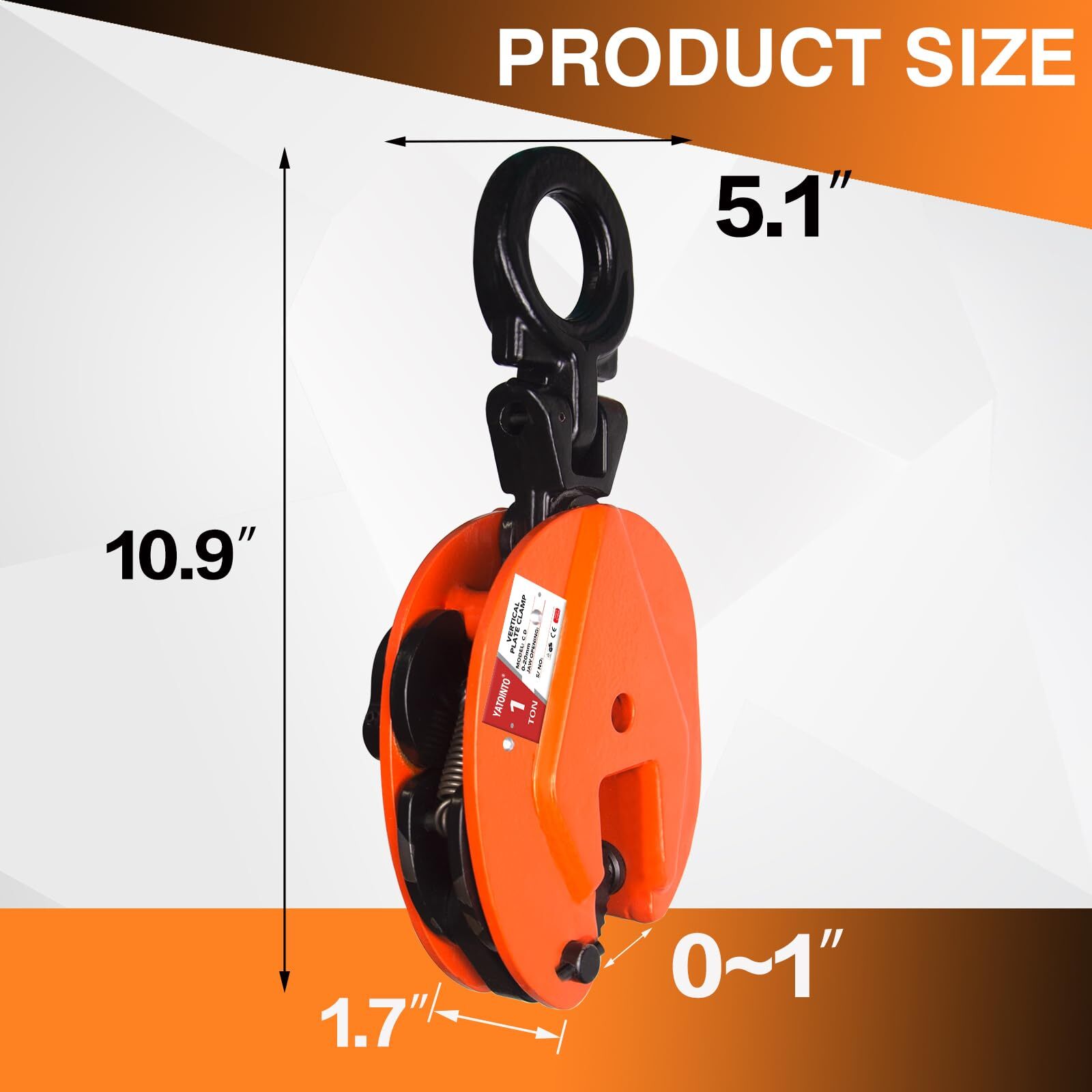 Plate Lifting Clamps, 1760lbs /2200lbs/ 4400lbs Plate Vertical Clamp