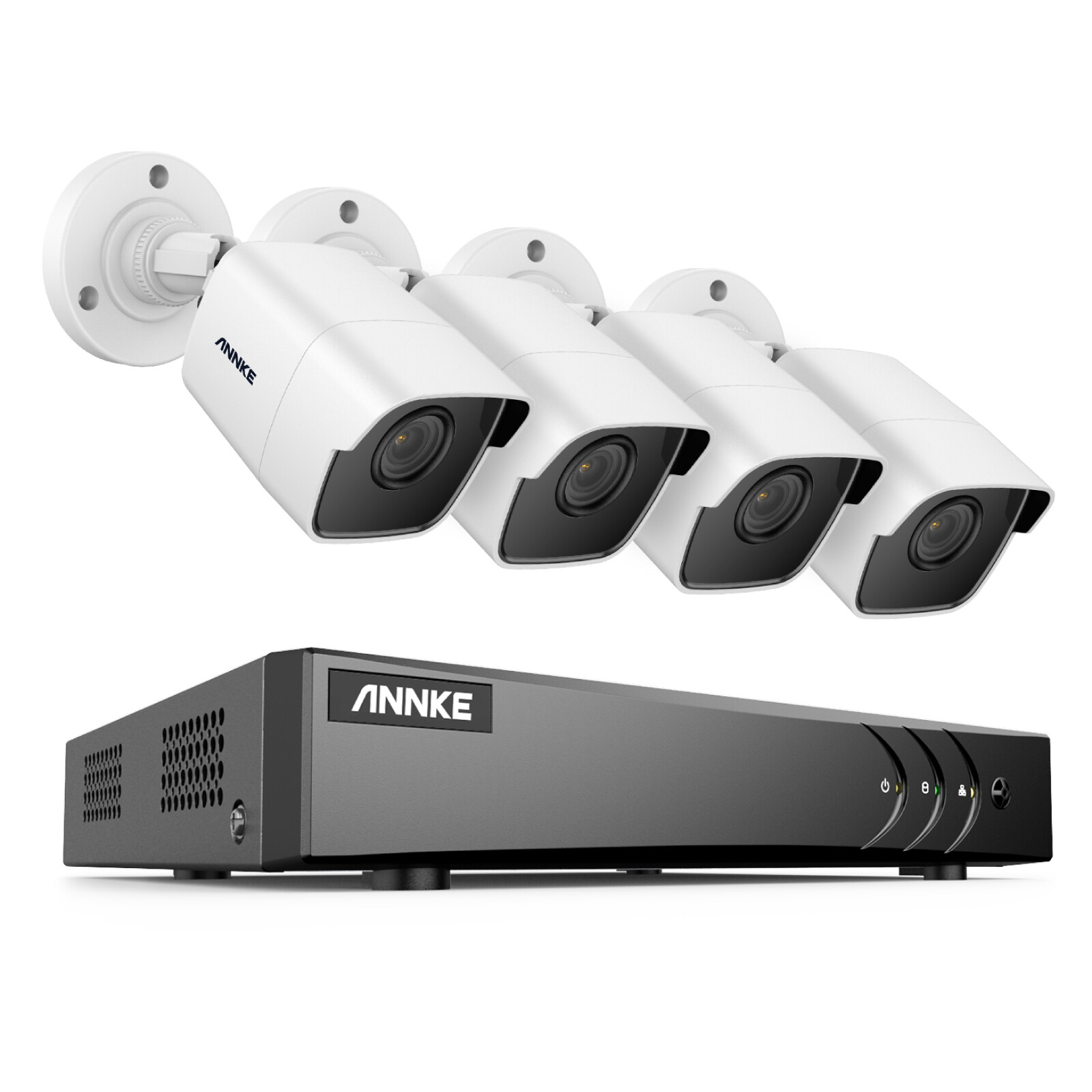 ANNKE 8CH DVR HD 5MP Outdoor Security Camera System AI Human Detection H.265+