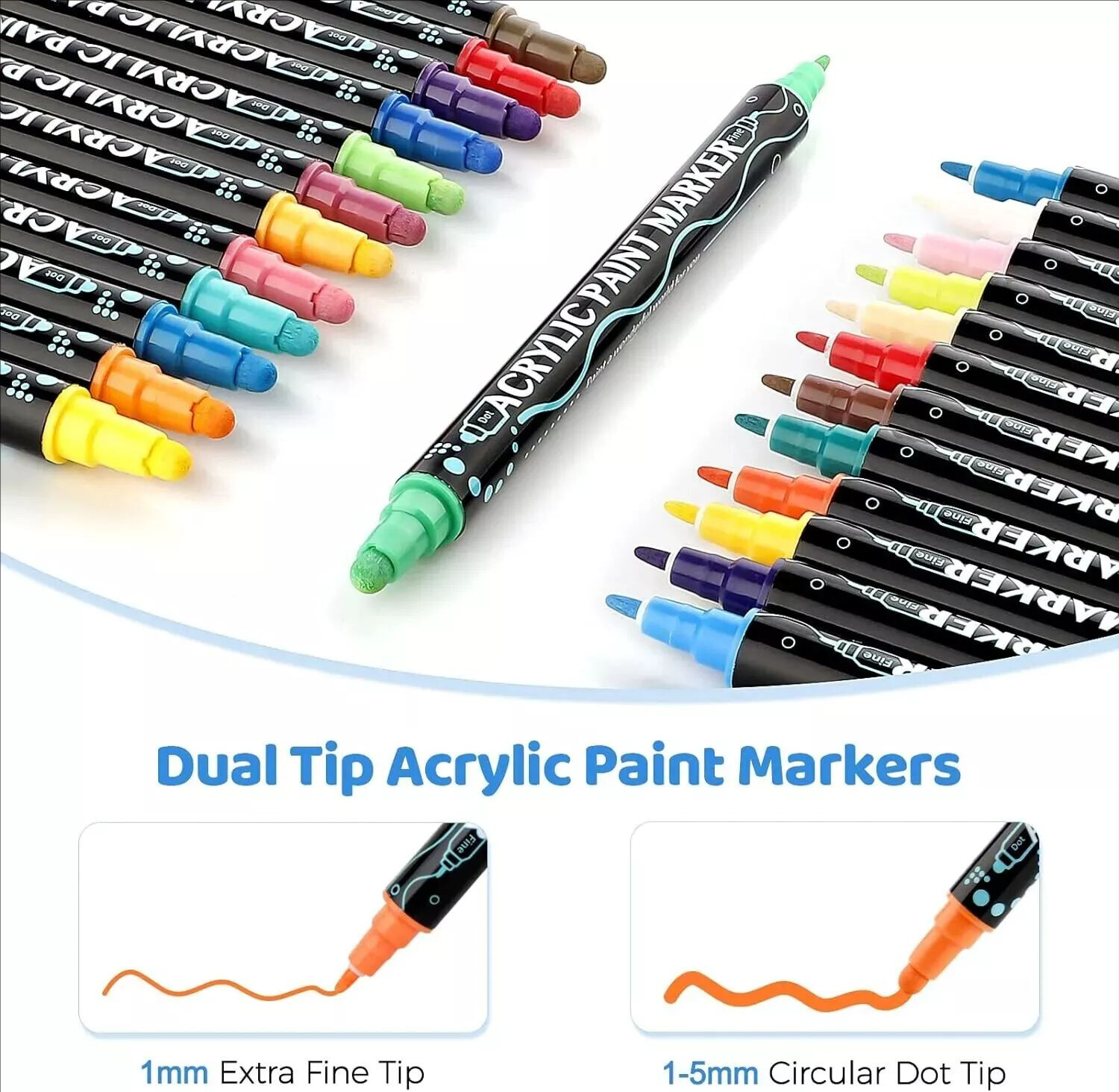 12/36 Acrylic DC marker pen Permanent Paint Water-Based Art Multifunction DIYpen