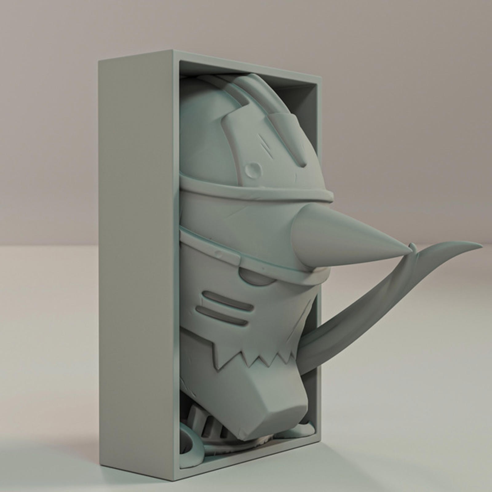 Alphonse Elric Fullmetal Alchemist Manga Nook - Suit of Armor Bookshelf Insert