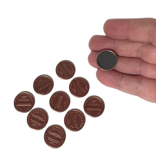 10 STEEL SHIM SHELL US PENNY TAIL Dime Magic Trick Hollow Coin Magnetic Vanish