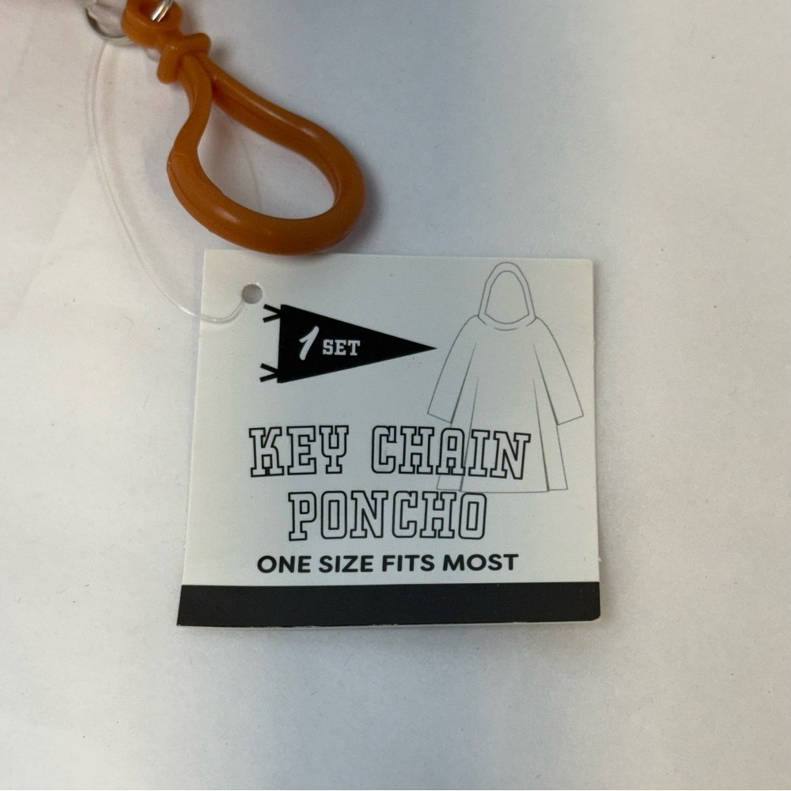Football Key Chain Clip Poncho - Brown New with tags gift unisex Target