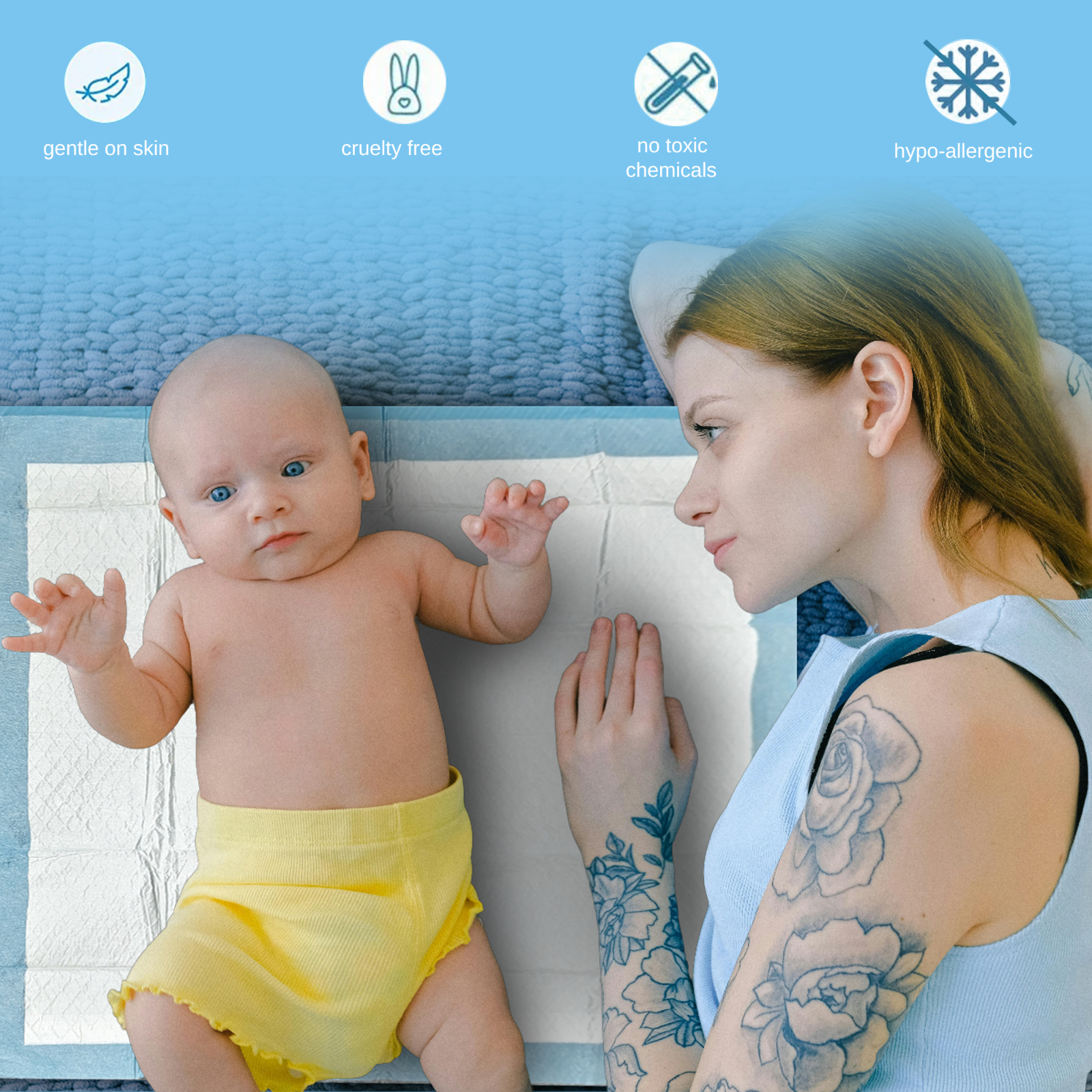 Disposable Pee Pads Ultra Absorbent 22'' X 22'' Underpad Puppy Wee Training Pads