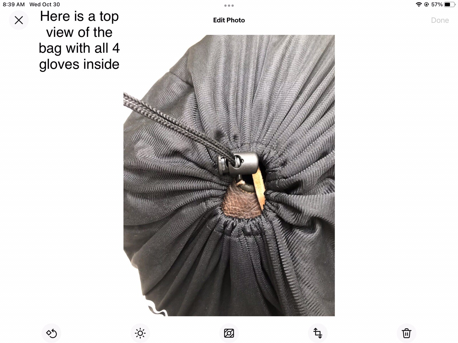 Rawlings 13 X 11 Inch Baseball Softball Drawstring Glove Bag