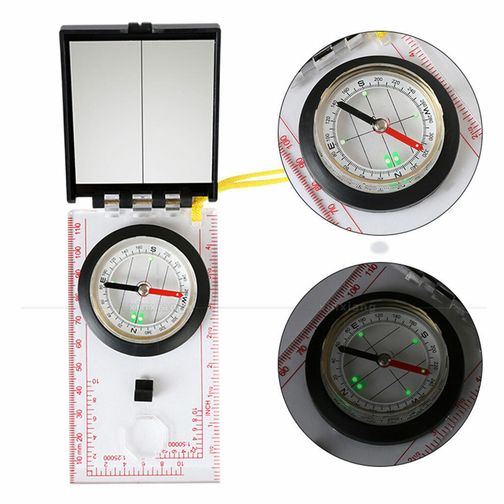 Map scale compass Luminous MC-2 D/L IN/NH Mirror Sighting Compass