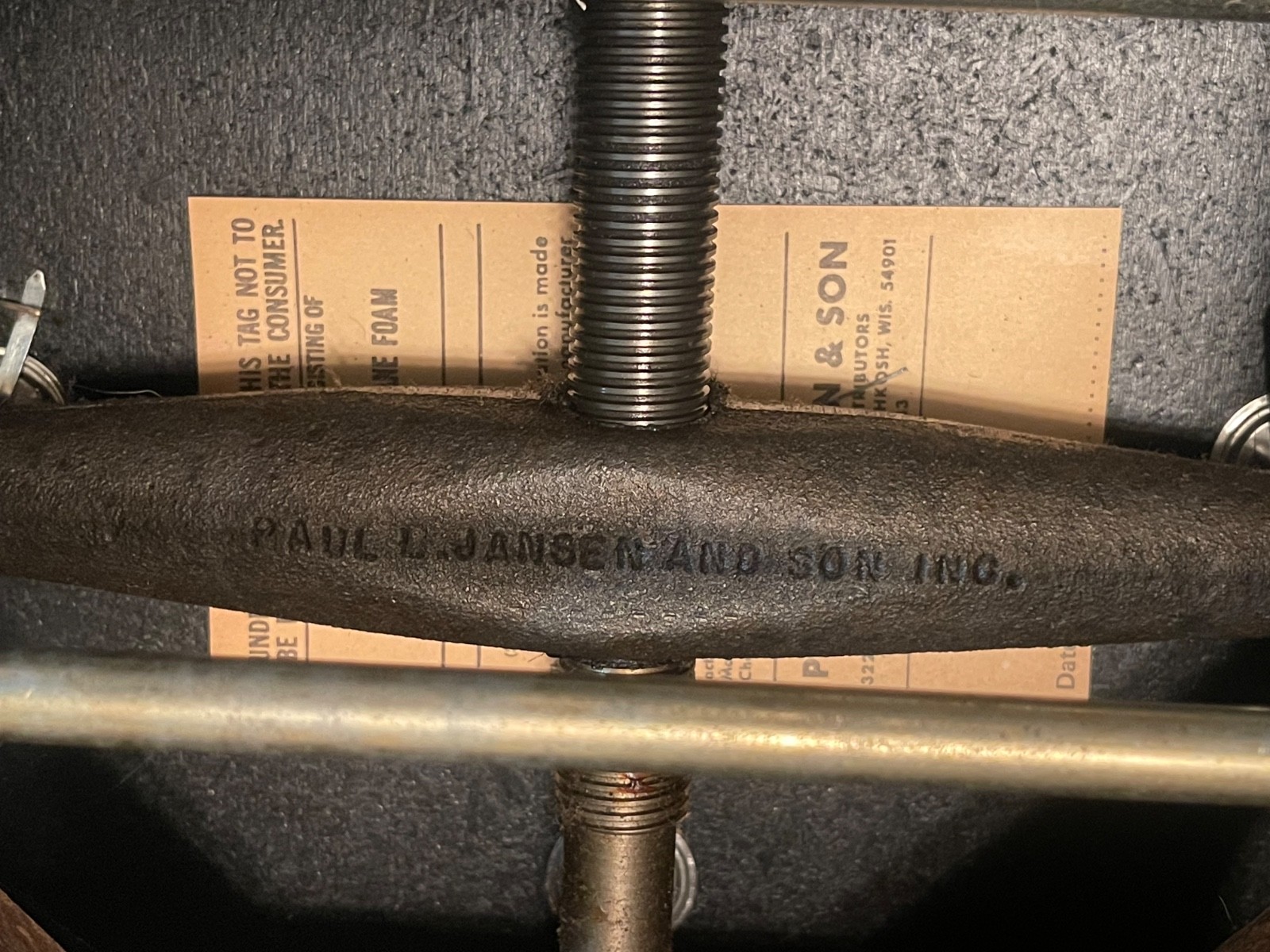 Vintage Paul L. Jansen Flagship Adjustable Artist Piano Bench – Excellent Cond