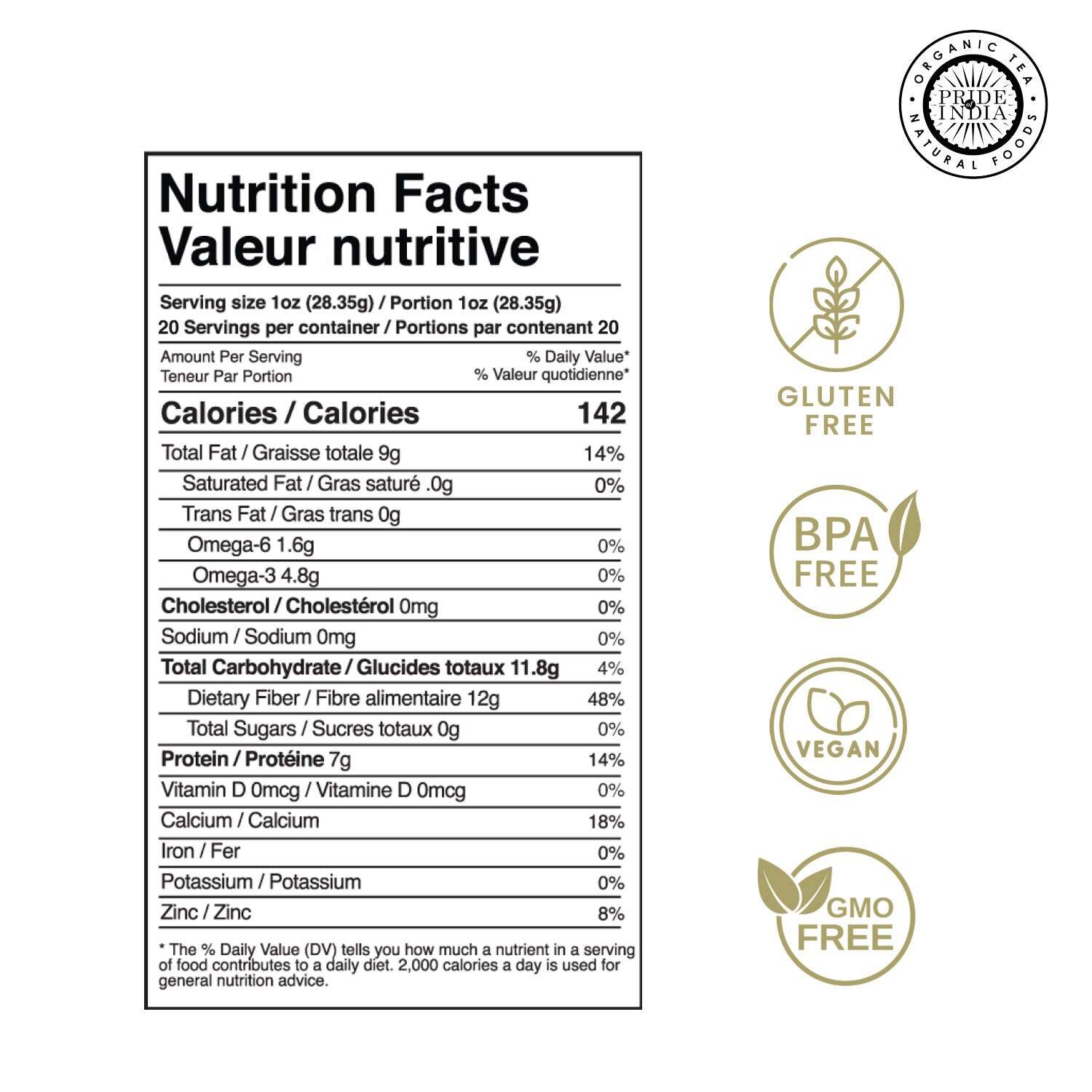 Whole Black Chia Seeds - Omega-3 & Calcium Superfood Jar