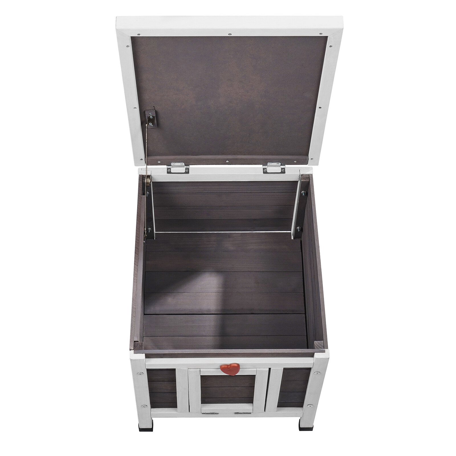 VEVOR Outdoor Cat House Wooden Feral Cat Shelter with Roof & PVC Door Flaps