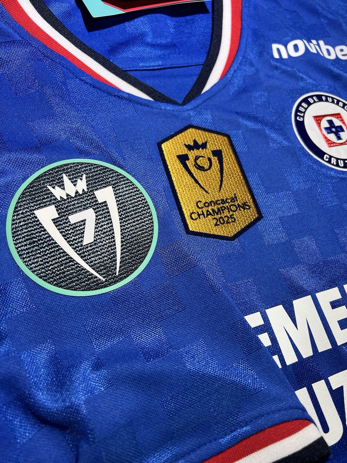 Cruz Azul Jersey Pirma 2025 - 2026 Concacaf Champions Cup 7 Copas y Campeon