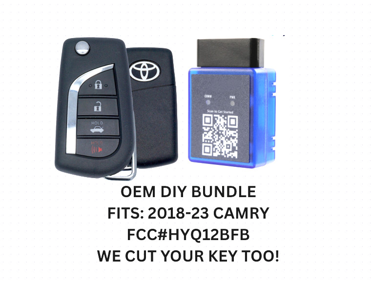DIY BUNDLE OEM Factory Toyota 2018-24 Camry Flip Key Keyless Remote Fob HYQ12BFB
