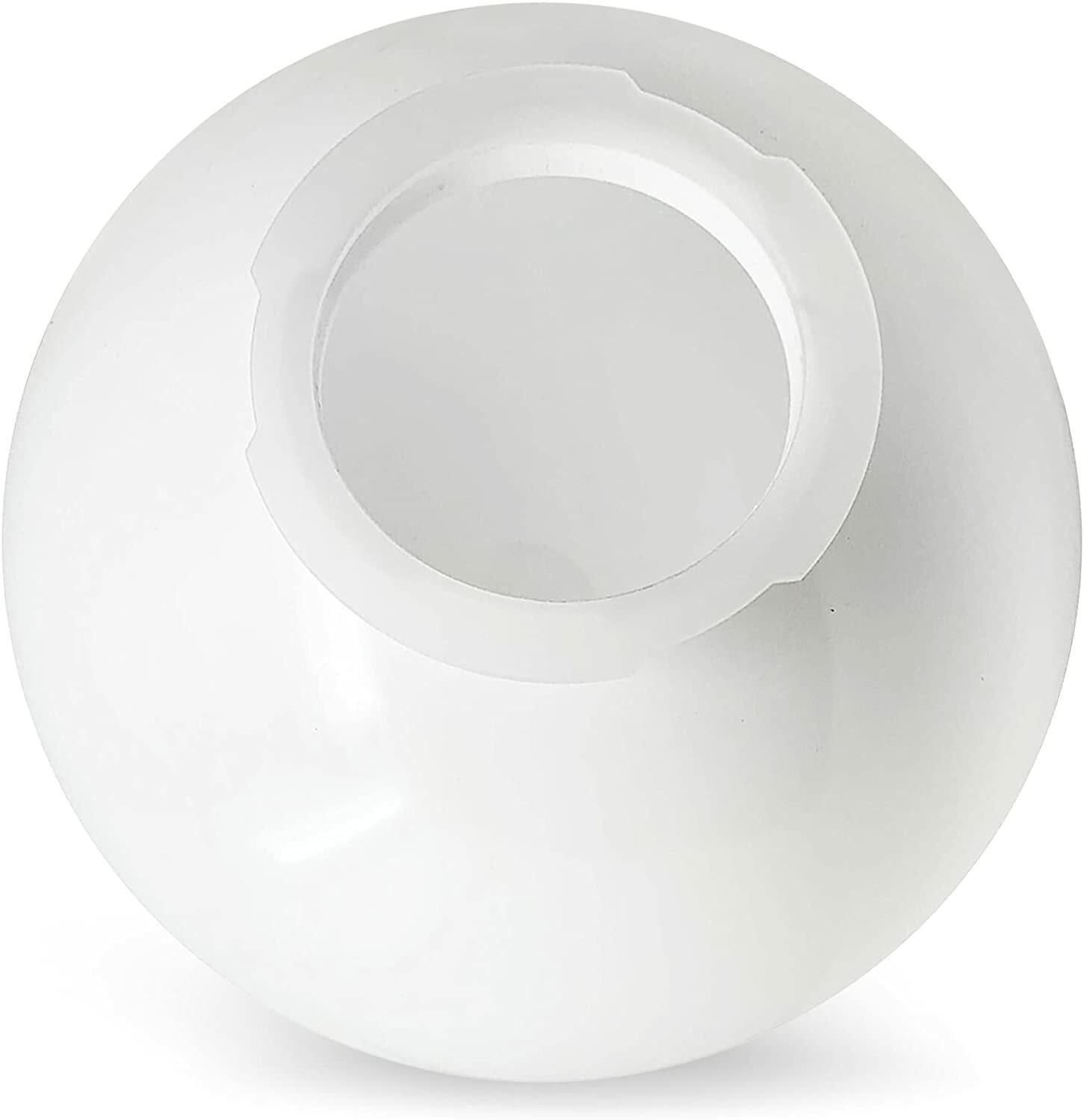 KastLite 10" White Acrylic Lamp Post Globe with 4-5/8" Twist Lock Neck