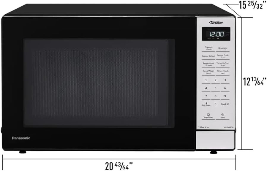 Panasonic NN-SN68QB 1.2 cu. ft. 1250W Inverter Microwave - Certified Refurbished