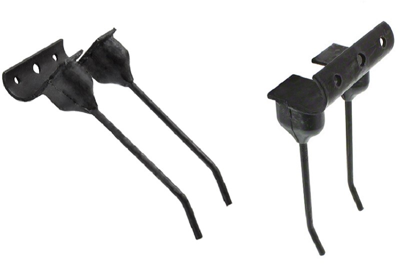 Double Rubber Mount Rake Tooth 5.25" Tines x 2.375" Tine Gap RMT883 Farmer Bob's