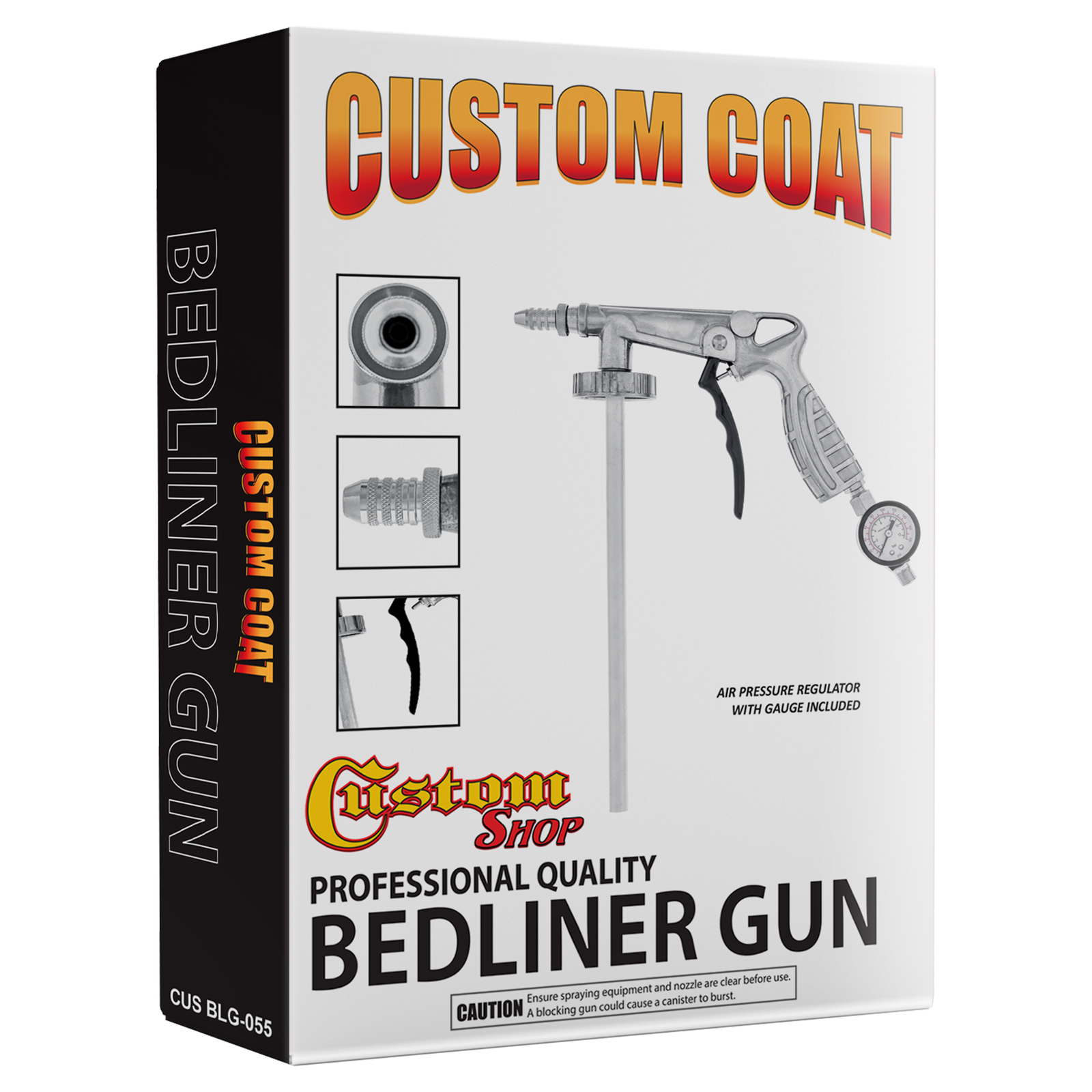 Raptor Charcoal Metallic Urethane Spray-On Truck Bed Liner Spray Gun, 8 Liters