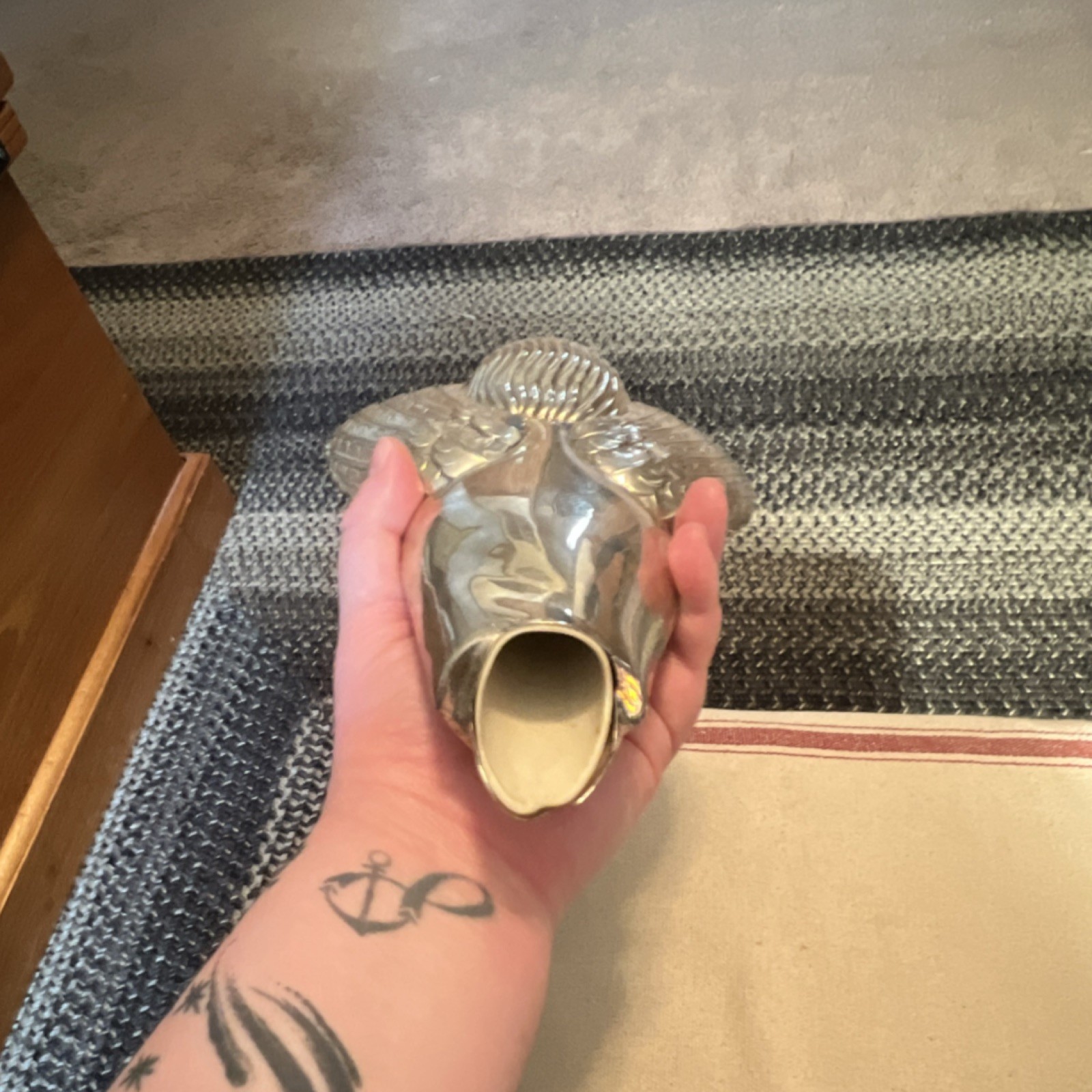 Silver Plated Angel Tree Topper Christmas