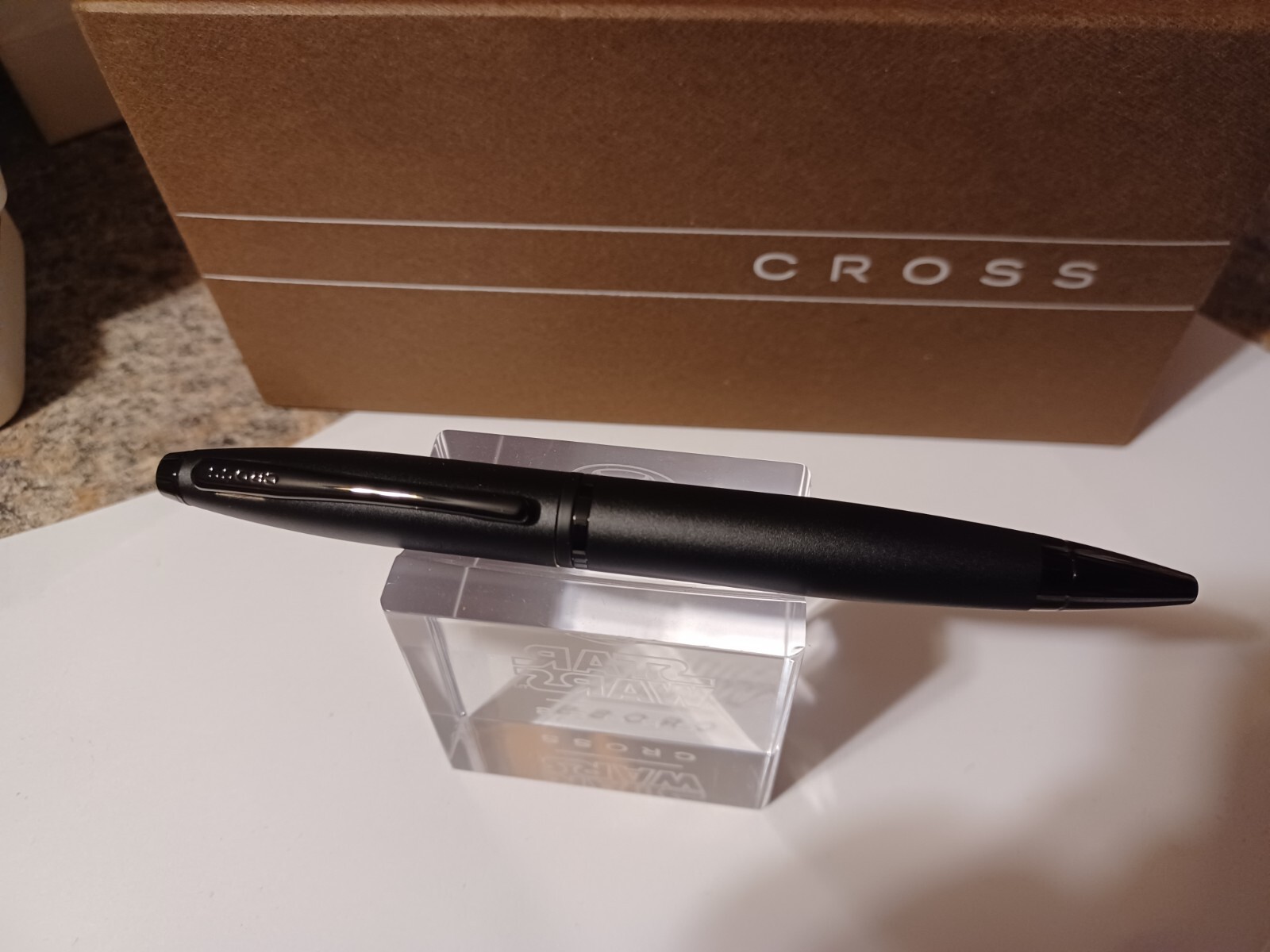CROSS CALAIS CARBON MATTE BLACK AND GUNMETAL BALLPOINT PEN BRAND NEW DAD GIFT