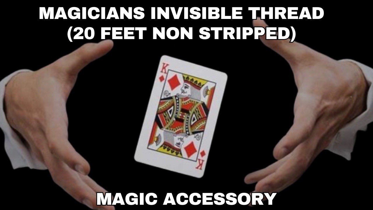 Magicians Invisible Thread - Not Stripped - 20 Feet - Black