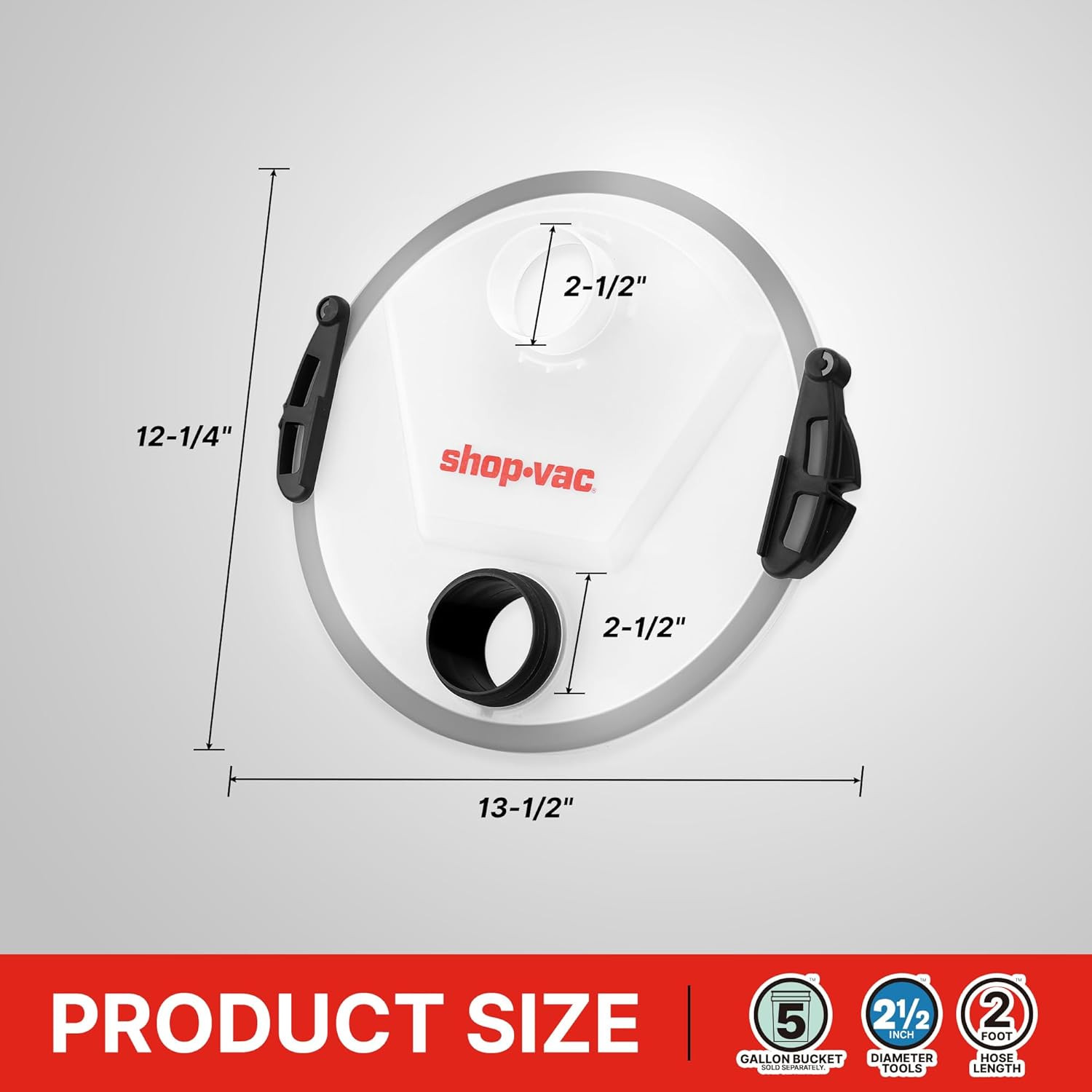 Shop-Vac Dust Collector, Portable Dust Collector for Woodworking, Fits 5 Gallon