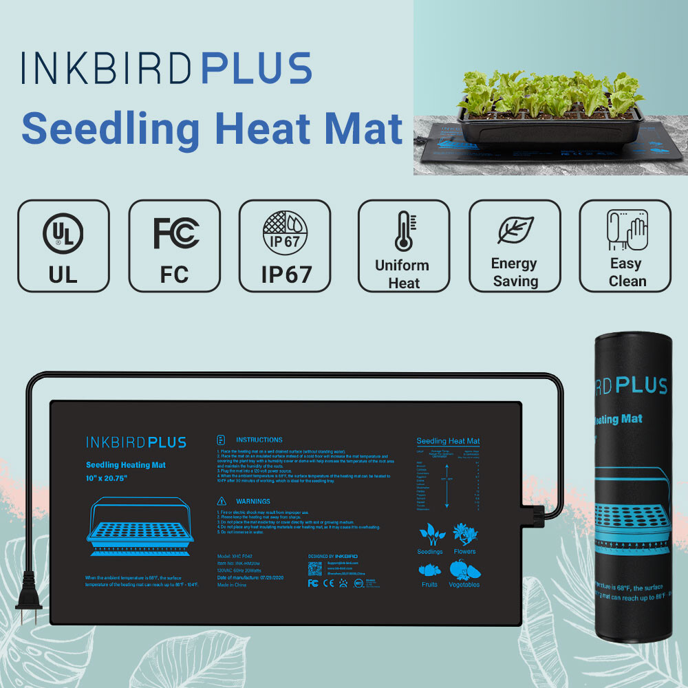 Seedling Heat Mat Seed Starter Pad Plant Germination Grow Hydroponic 10" x 20.75