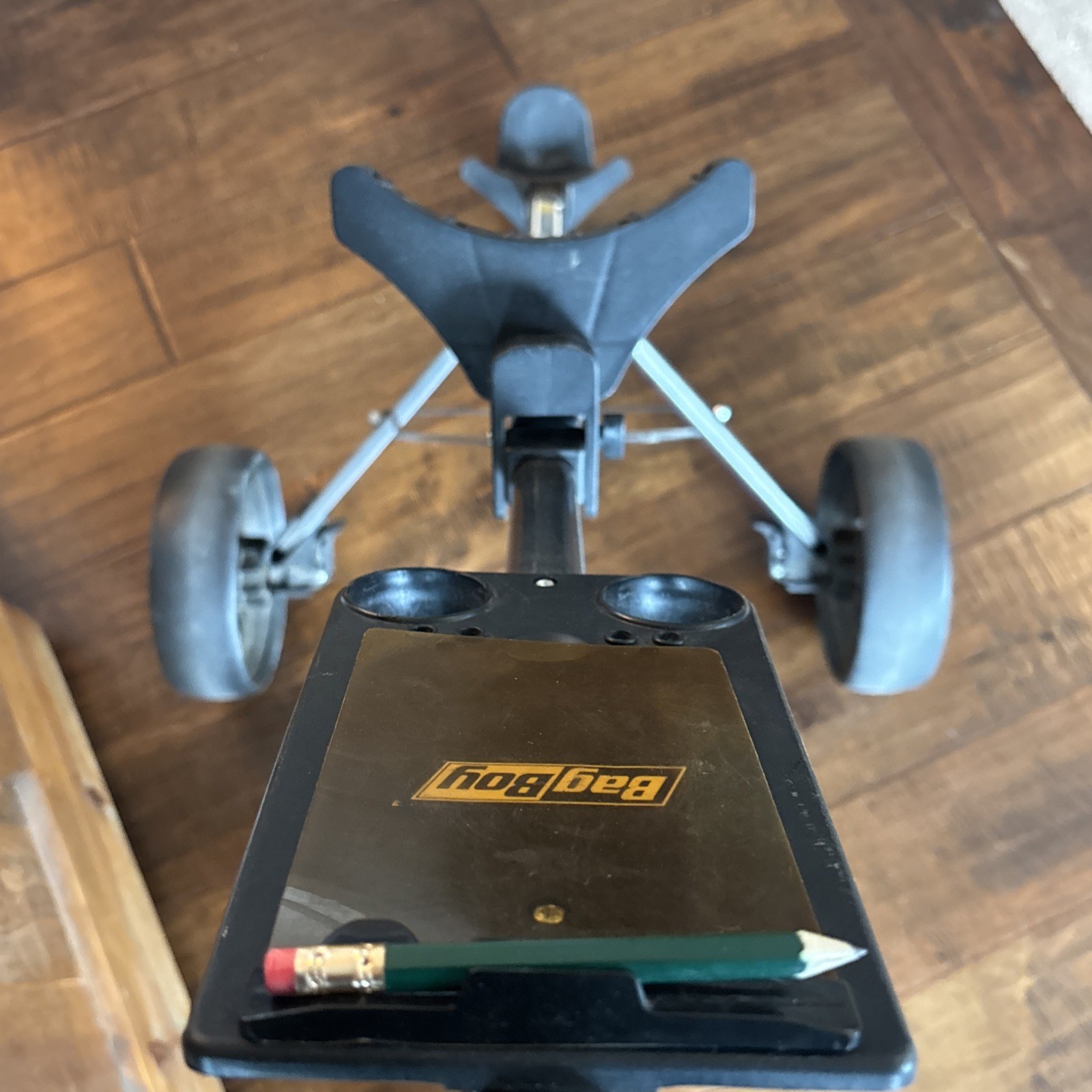 Bagboy Golf Bag Cart Push Pull Cart Model M-300 Collapsible Storage Very Good