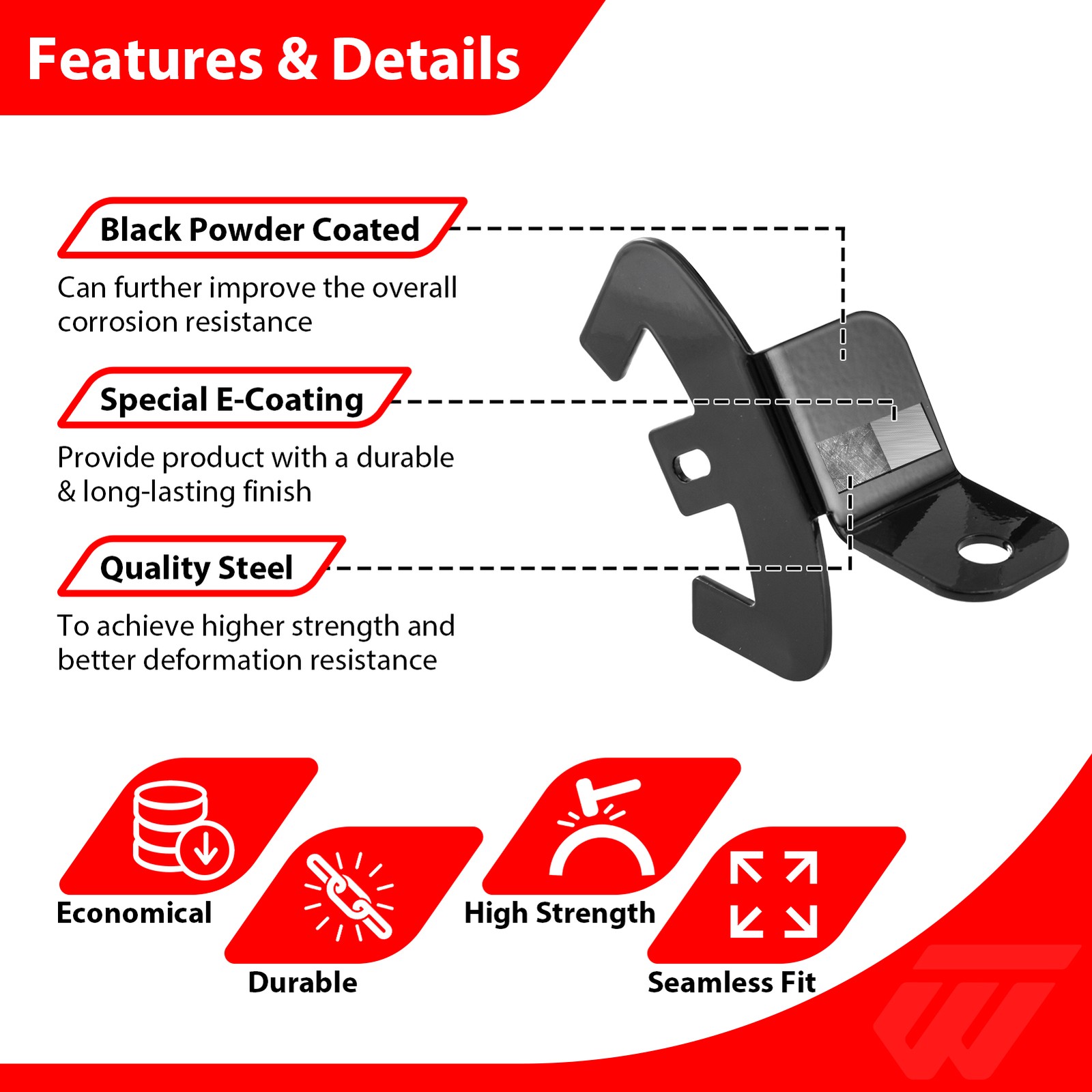 Whip Mount /Chase light bracket Flag Mount (PAIR) For CFMOTO ZFORCE 950 800