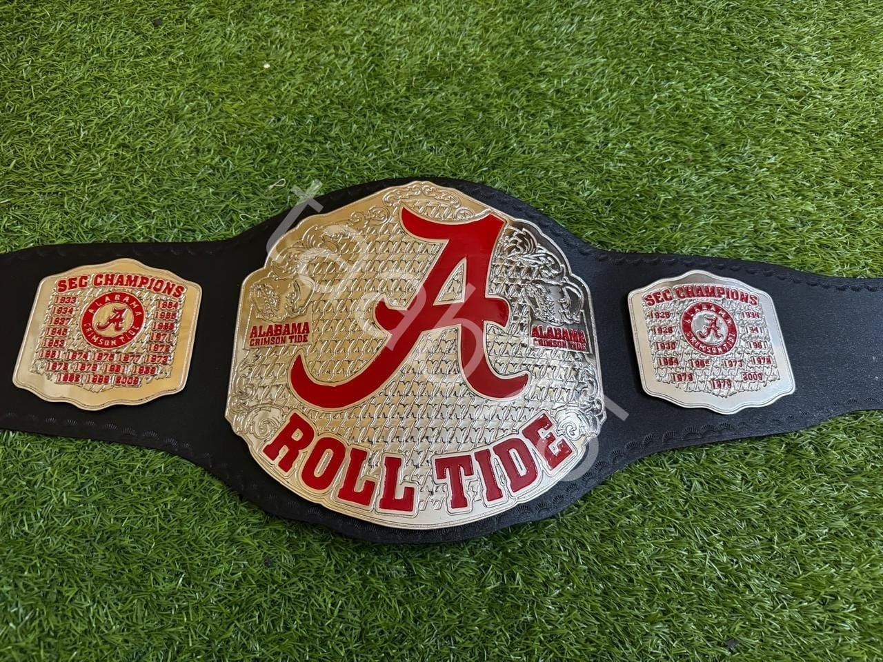 New Alabama Roll Tide Legacy Title Championship Belt Adult Size 2mm Brass