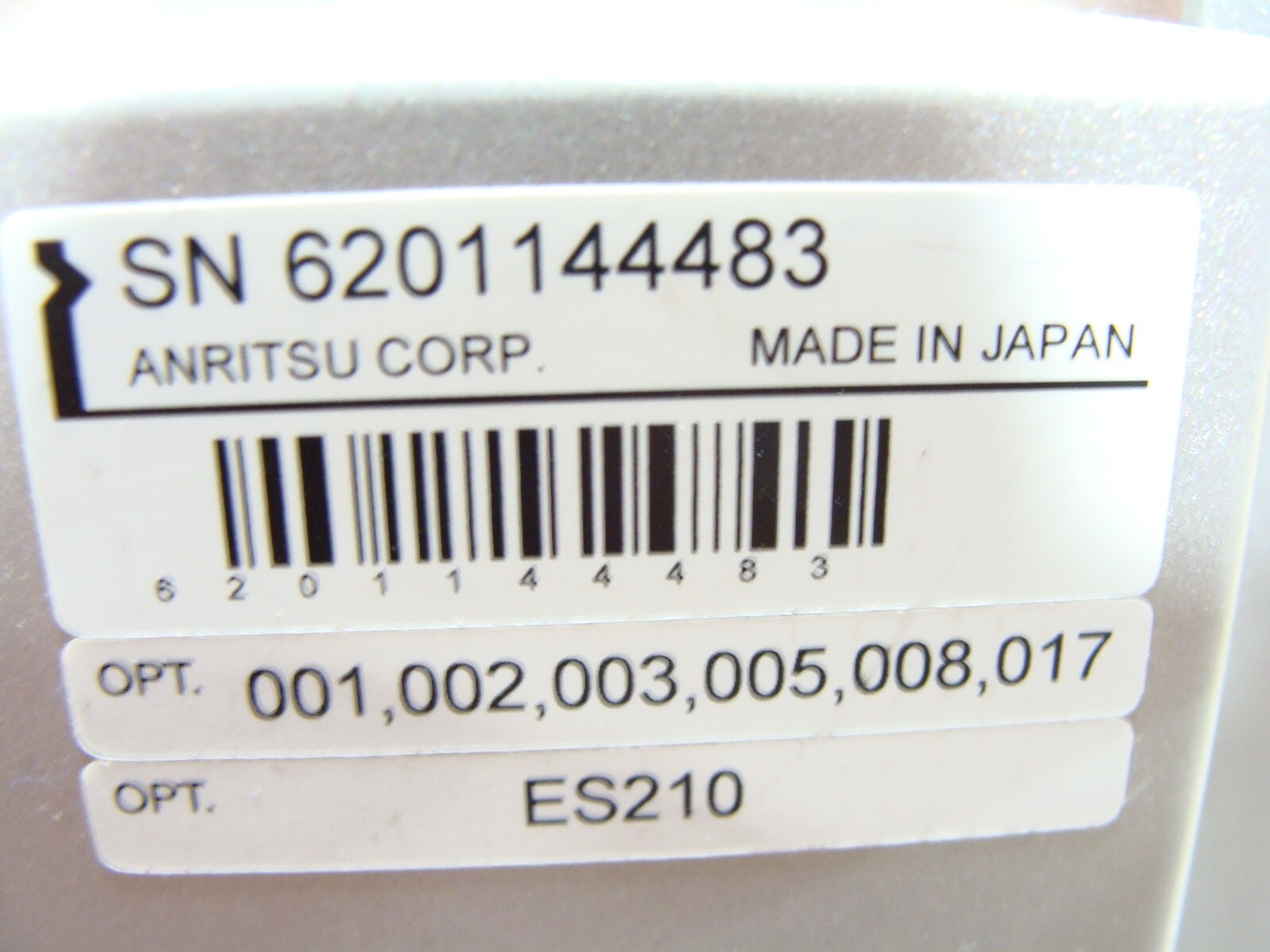 Anritsu MT8820C Radio Communication Analyzer + LTE FDD / TDD & Spectrum Monitor