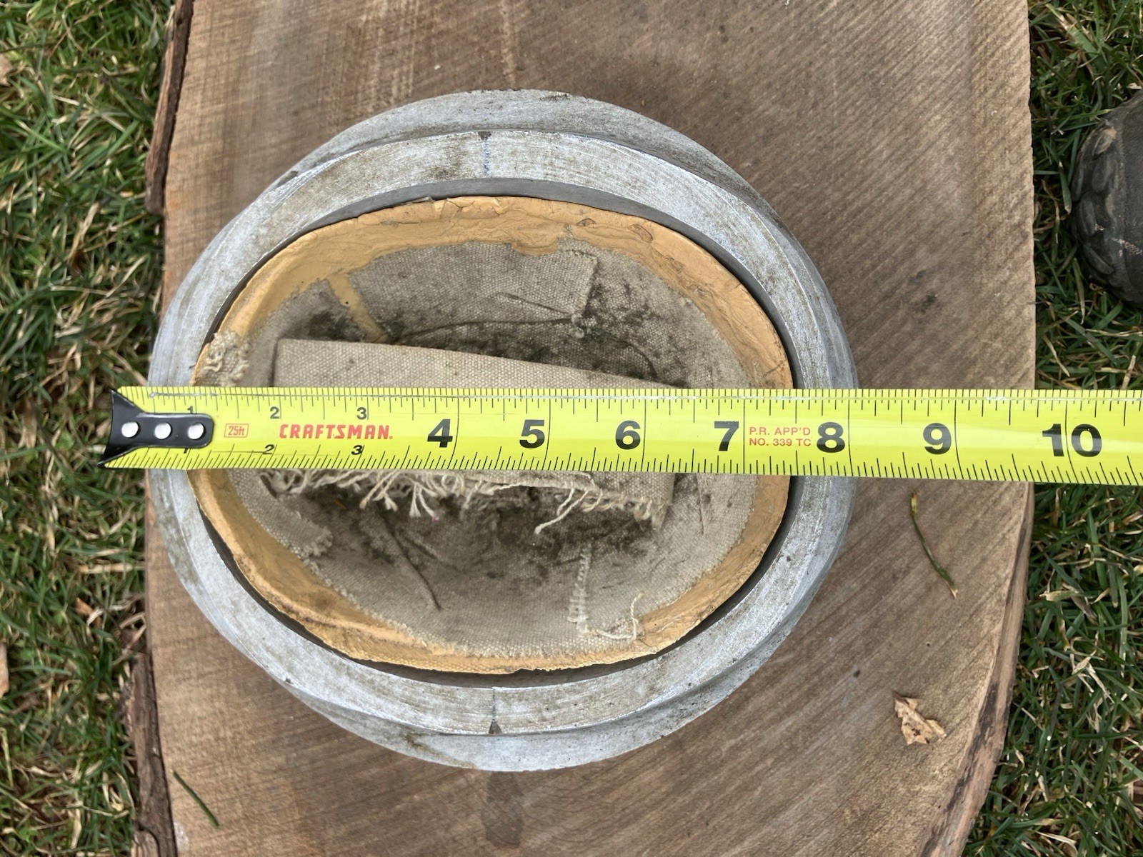 VTG Millinery Cowboy Hat Block with Hard Rubber Form Insert Matching Pair Childs