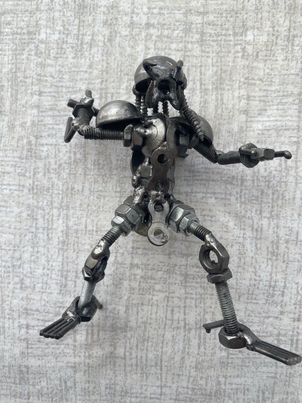 Alien Statue Metal Sculpture