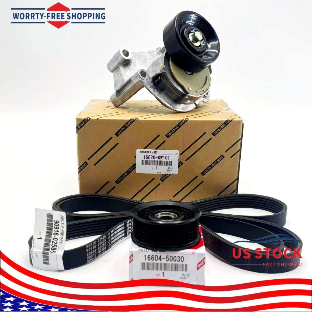 OEM Drive Belt Tensioner Idler Pulley Kit for 4Runner Sequoia Tundra 4.7L V8