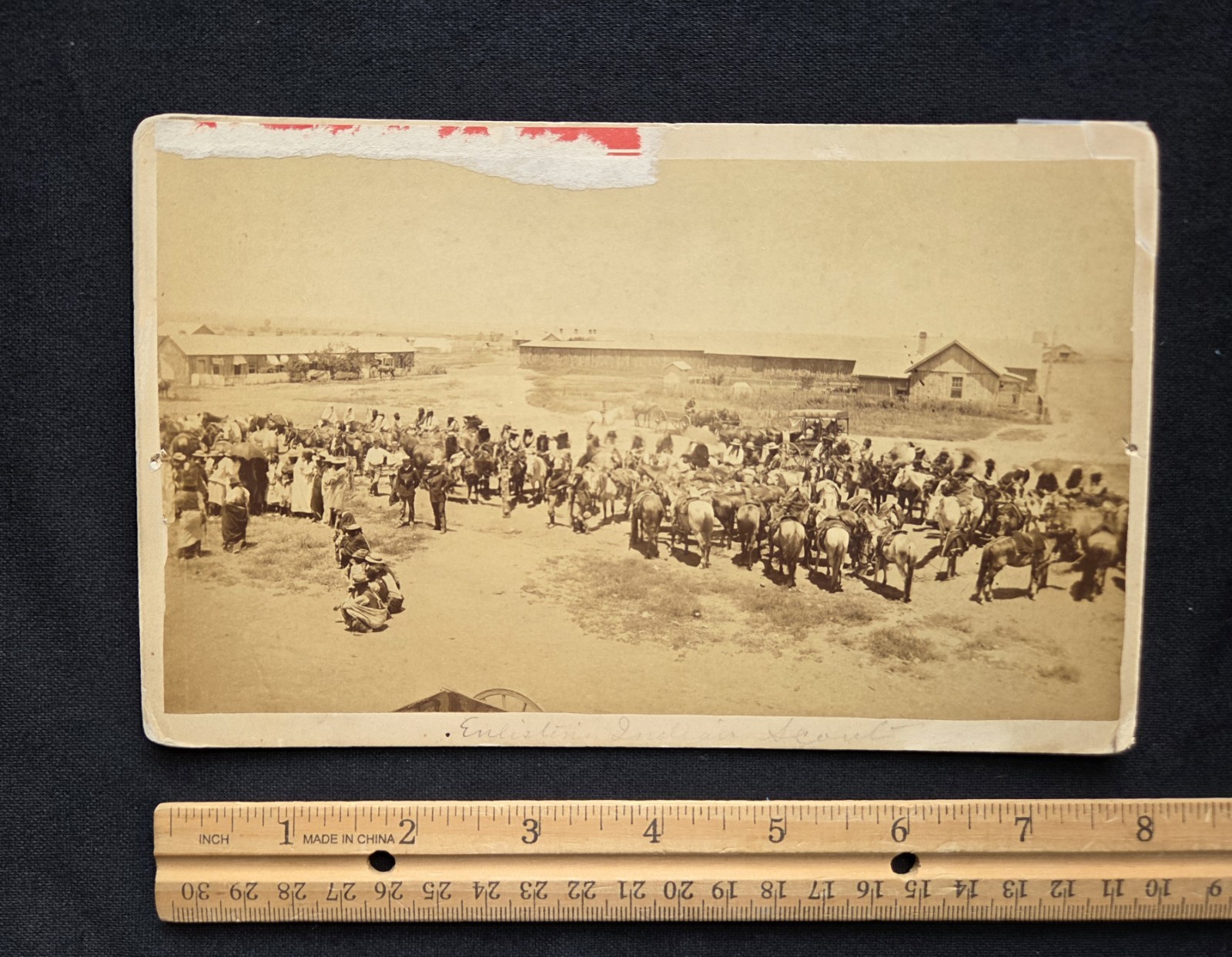 Native Americans, , Indian Scouts , at  A Fort