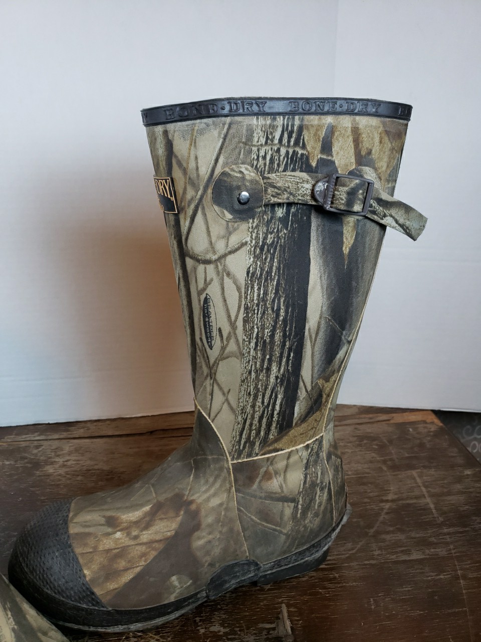Redhead Bone Dry Realtree Hardwoods Rubber Boots 7 Thinsulate Steel Shank 1000g
