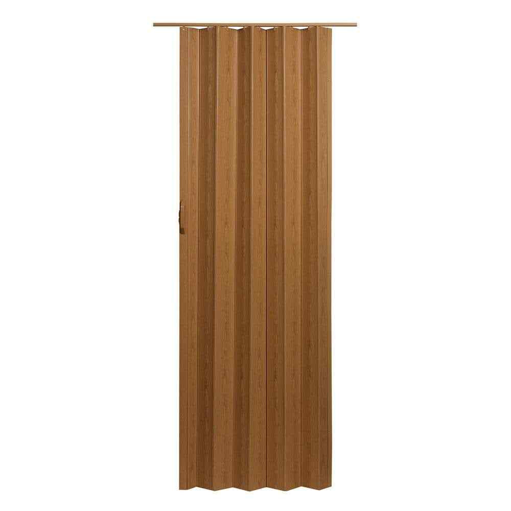 Spectrum 36 in. x 80 in. Fruitwood Vinyl Accordion Folding Door with Hardware