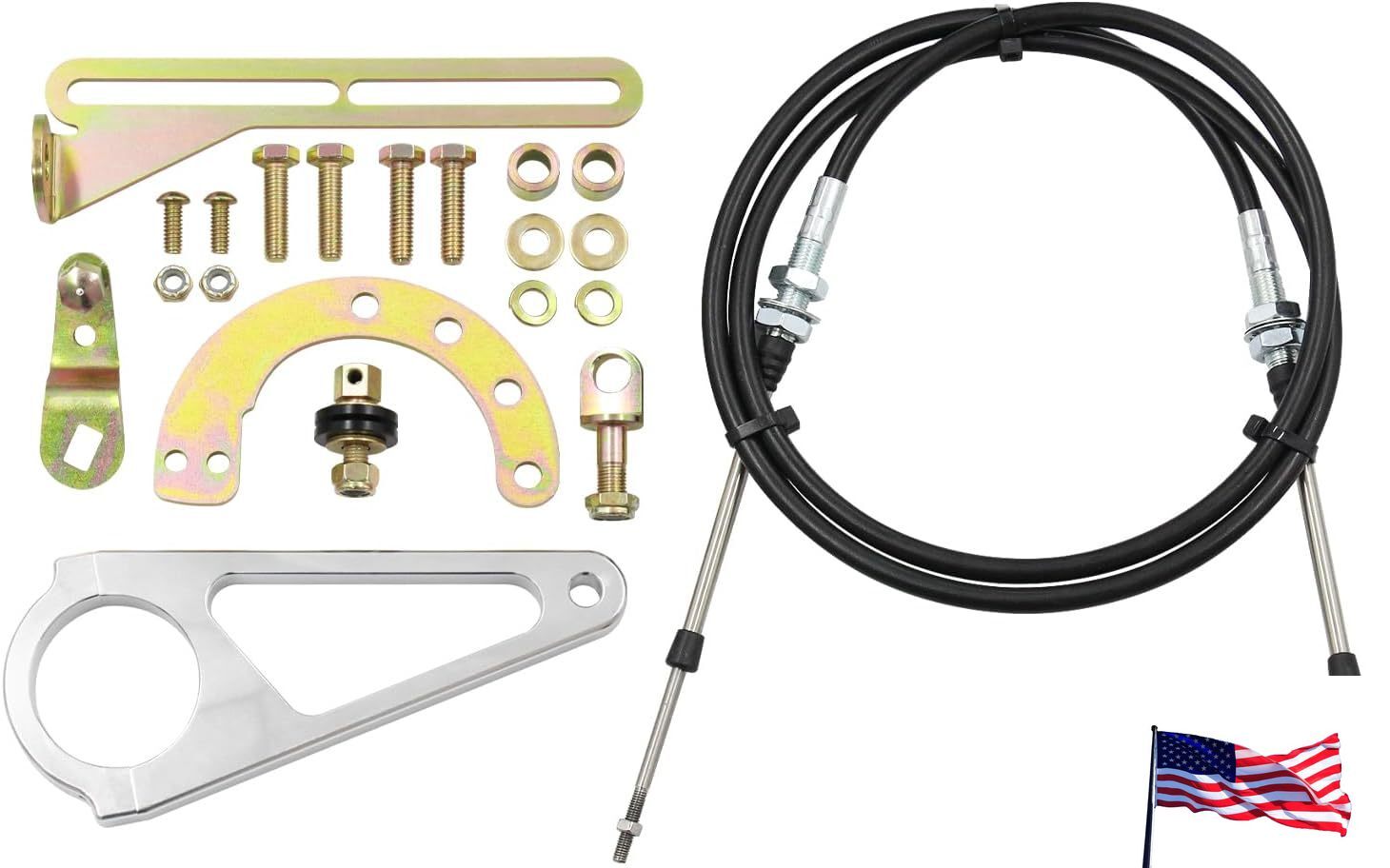 ACA-1804 2"Aftermarket For GM Hard Column Cable Shift Linkage Kit Transmission
