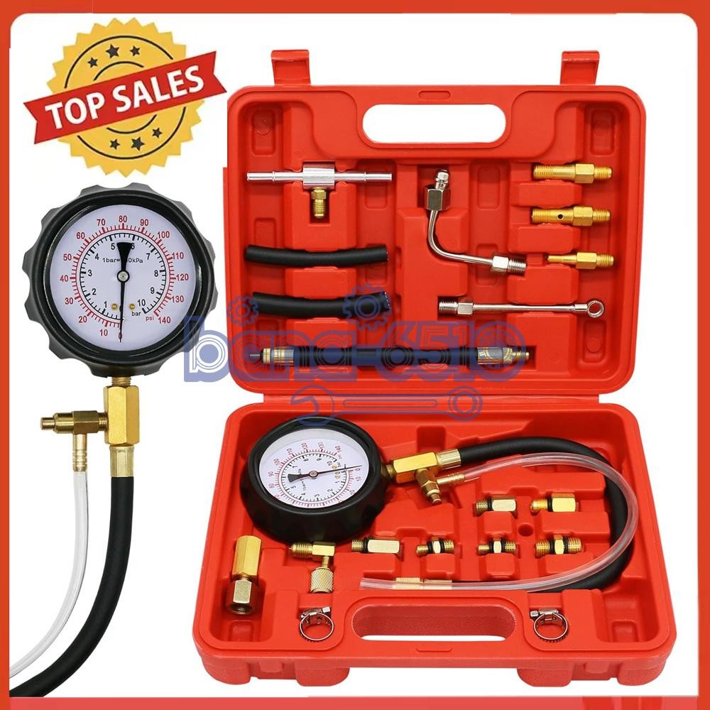 0-140PSI Fuel Injection Pump Pressure Tester Injector Pump Pressure Gauge Kit