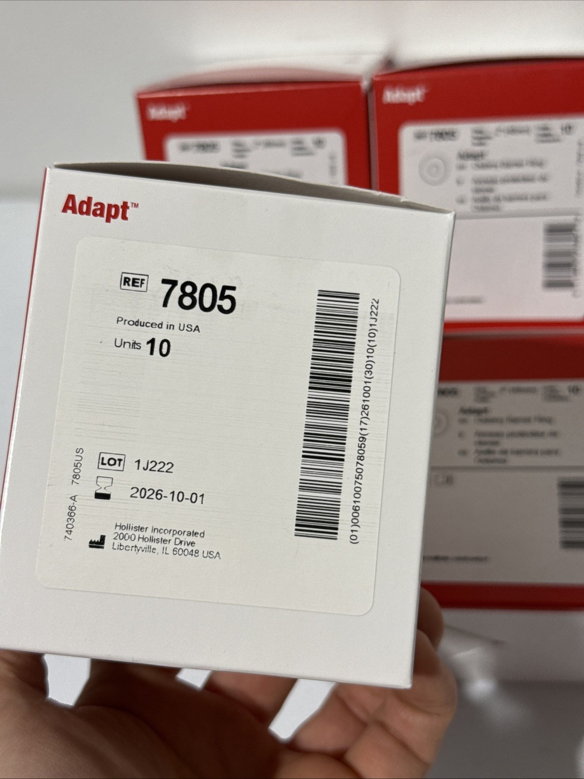 4 Boxes of Hollister Adapt Osomy Barrier Rings 7805 2" 10 Each Exp. 10/26!