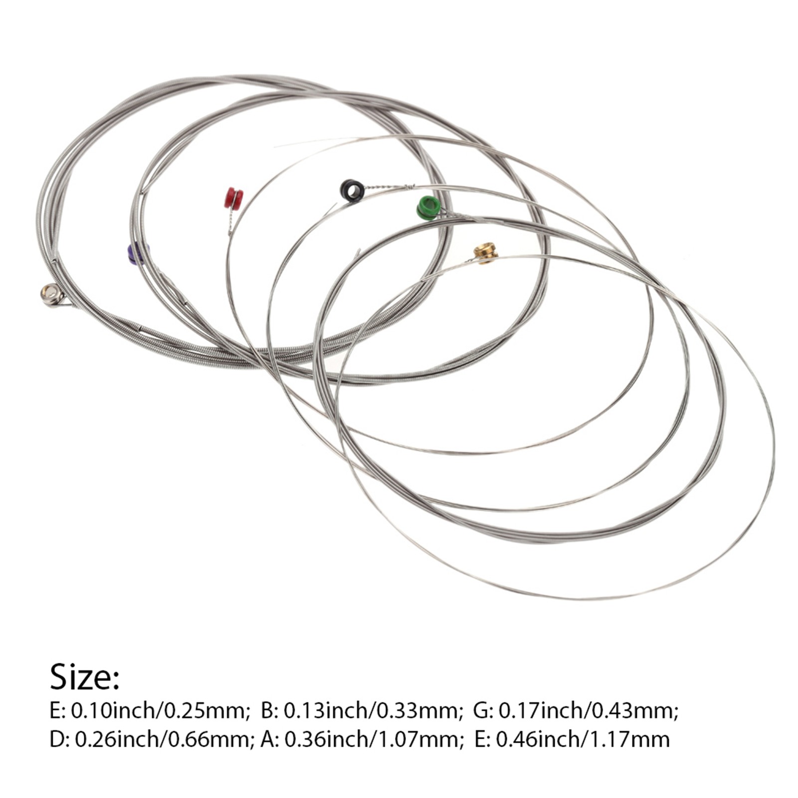 10 Sets 60pcs Nickel Alloy Electric Guitar Strings (.010-.046) Replacement b7s2