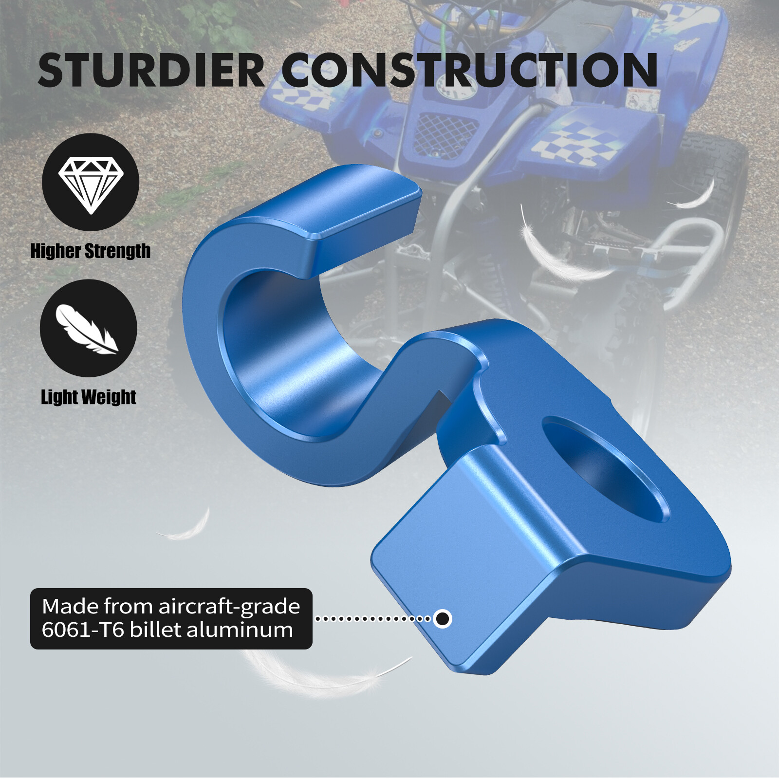 Aluminum Clutch Cable Bracket Holder For Yamaha Blaster 200 Special Edition Blue