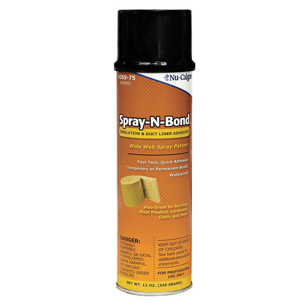 NU-CALGON 4369-75 Spray Adhesive,12 fl oz,Aerosol Can 3CFP5