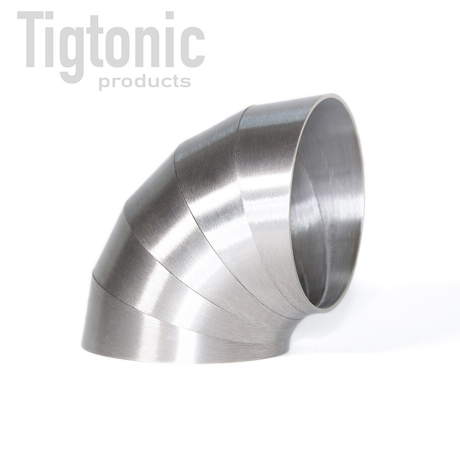 3" Tigtonic Stainless 304 Pie Cuts 90 Degree Tight Radius Bend Exhaust 5 Pack