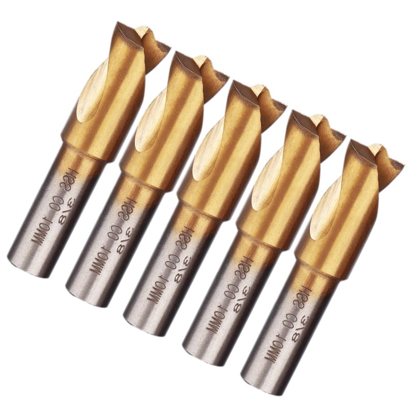 5pc 3/8" 10mmSpot Weld Drill Bits HSS Titanium Coated Cobalt Spot Cutter Set