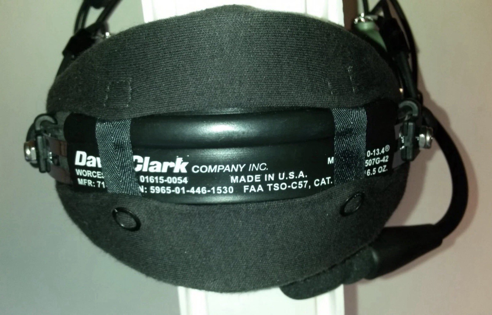 David Clark H10-13.4 Aviation Headset Pilot GA Dual Plug w/ Mic Volume Control