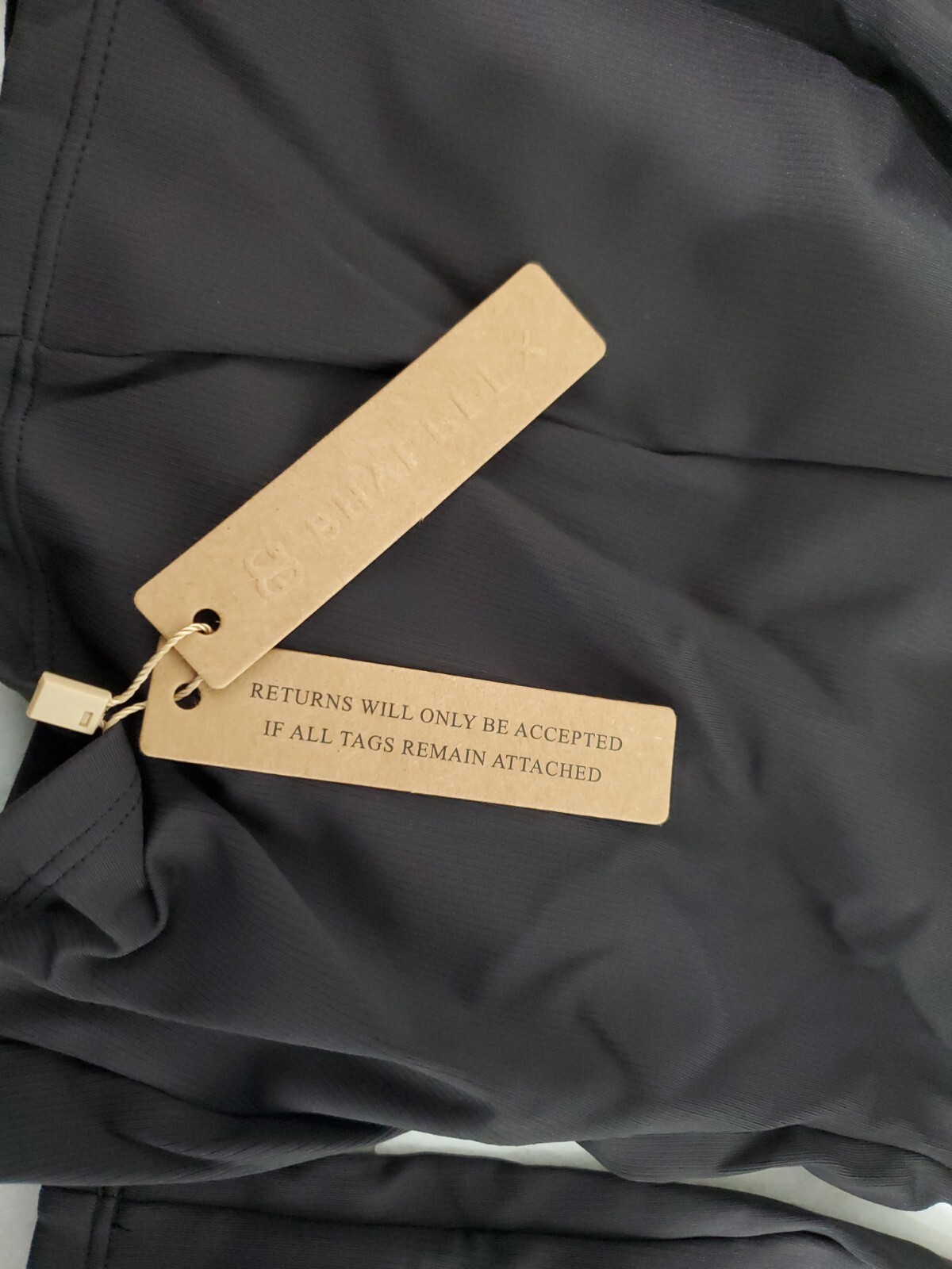 1- Shapellx Bodysuit Long Sleeve Shirt Built In Bra XXL Black