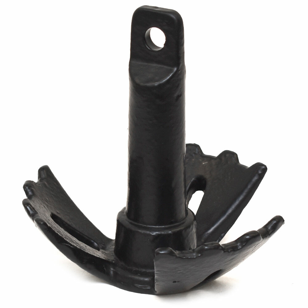 Extreme Max Boat River Anchor 3006.6557 | 18 LB Coated Black