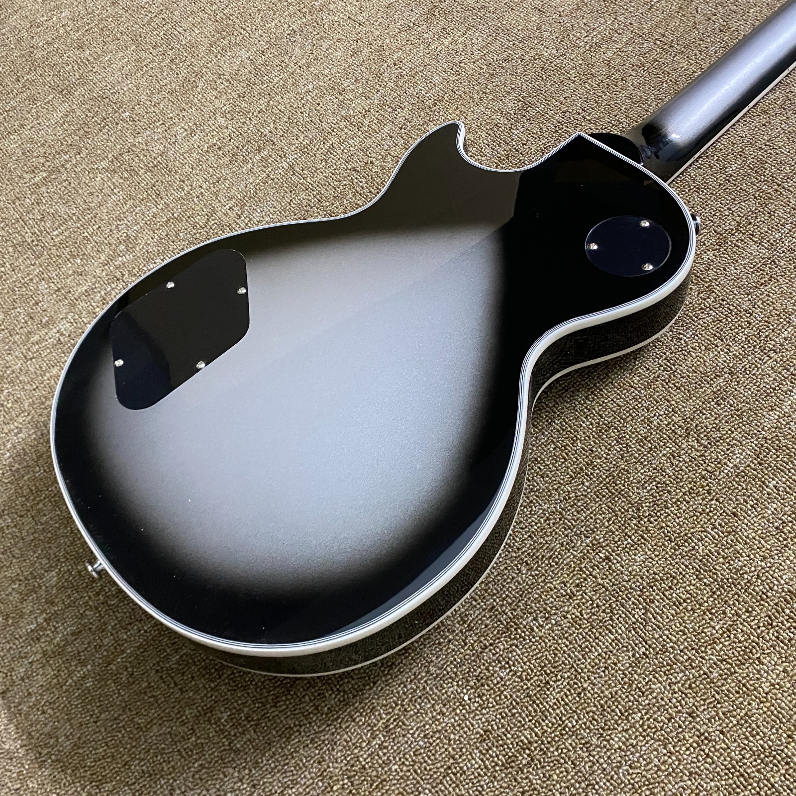 Custom LP Electric GuitarChrome plated hardware Carve Metal body Free Ship in US