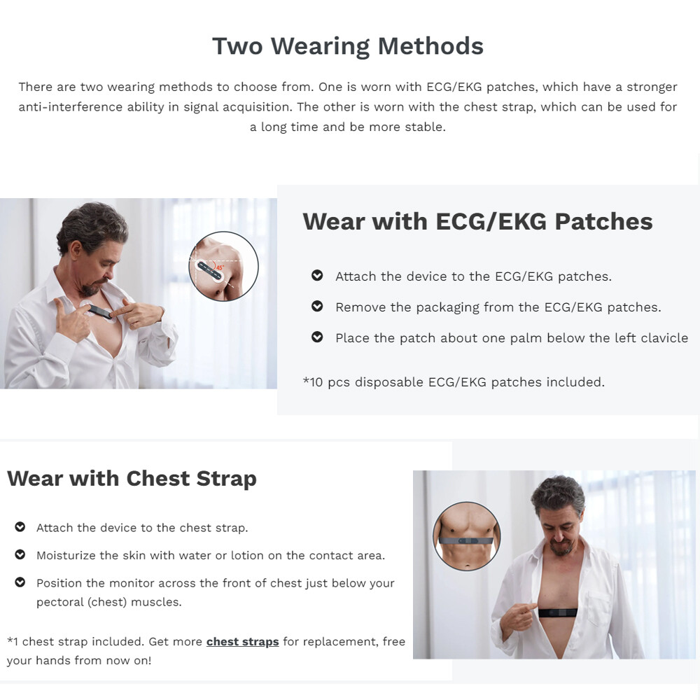 24 hours ECG/EKG Holter Monitor System with AI analysis Detects Afib PC Software