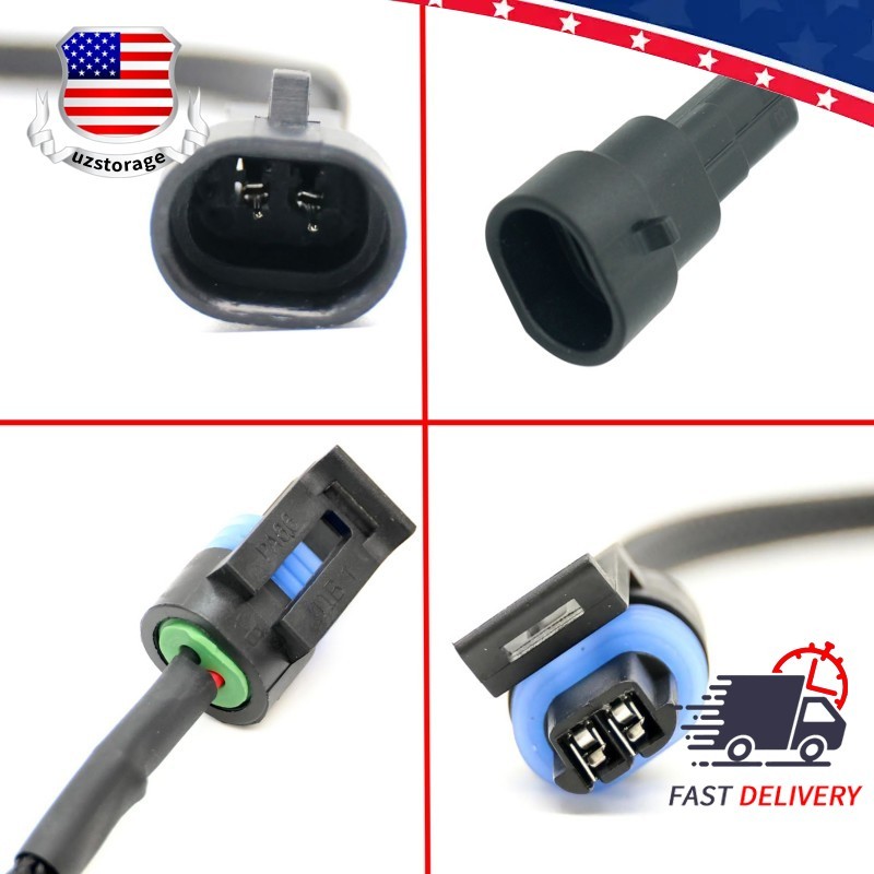 Fit 2 Wire Water Temp LSX CTS Coolant Temperature Sensor Extension Harness Plug