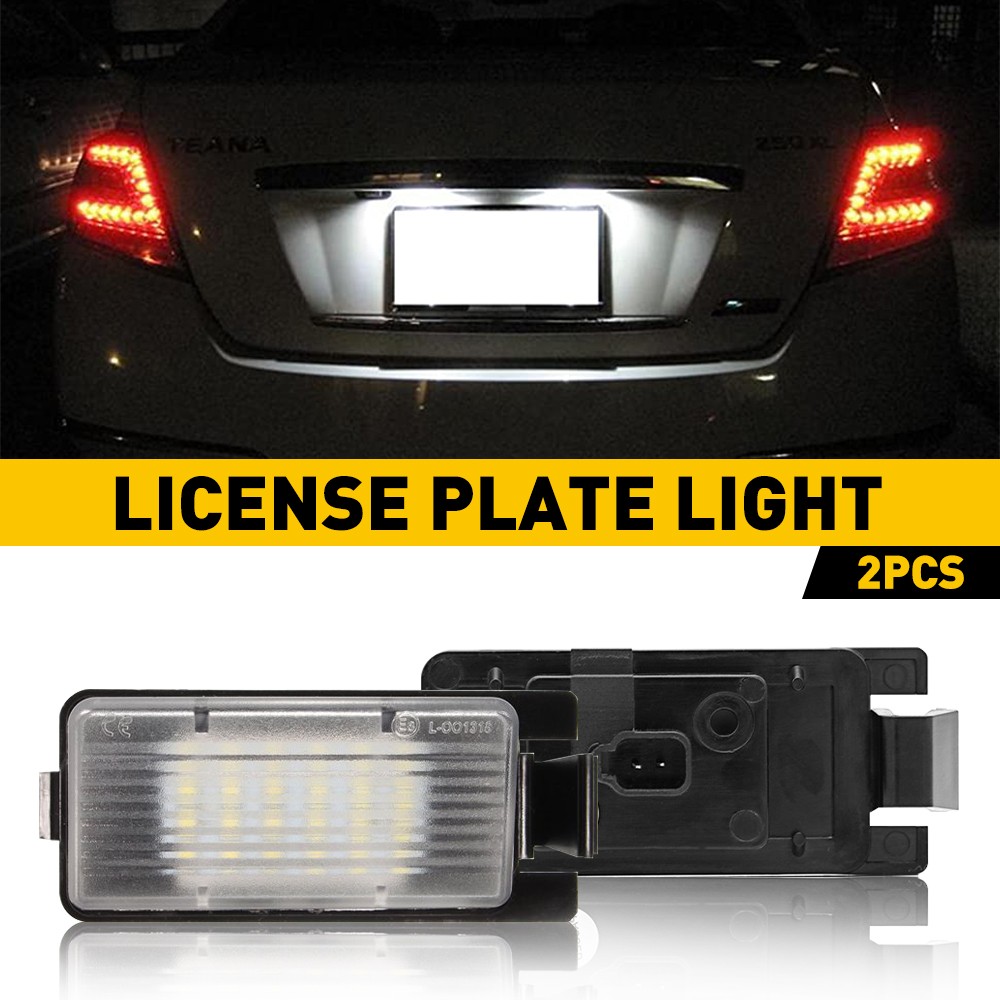 2PC LED AUXITO License Plate Tag Light Lamp For 2003-2013 INFINITI G25/G35/G37