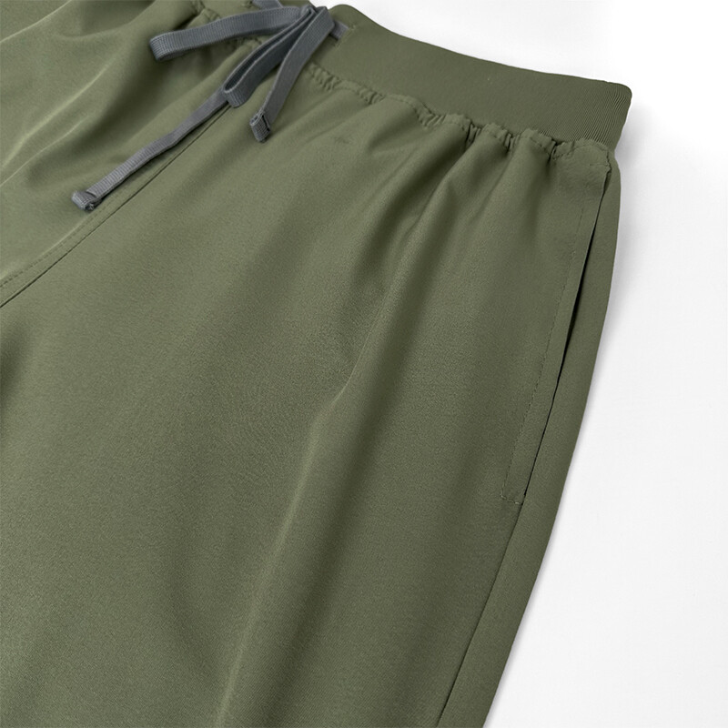 Unisex Stretch Nurse Uniform Medical Scrub Sets Women Men V-Neck Top Jogger Pant