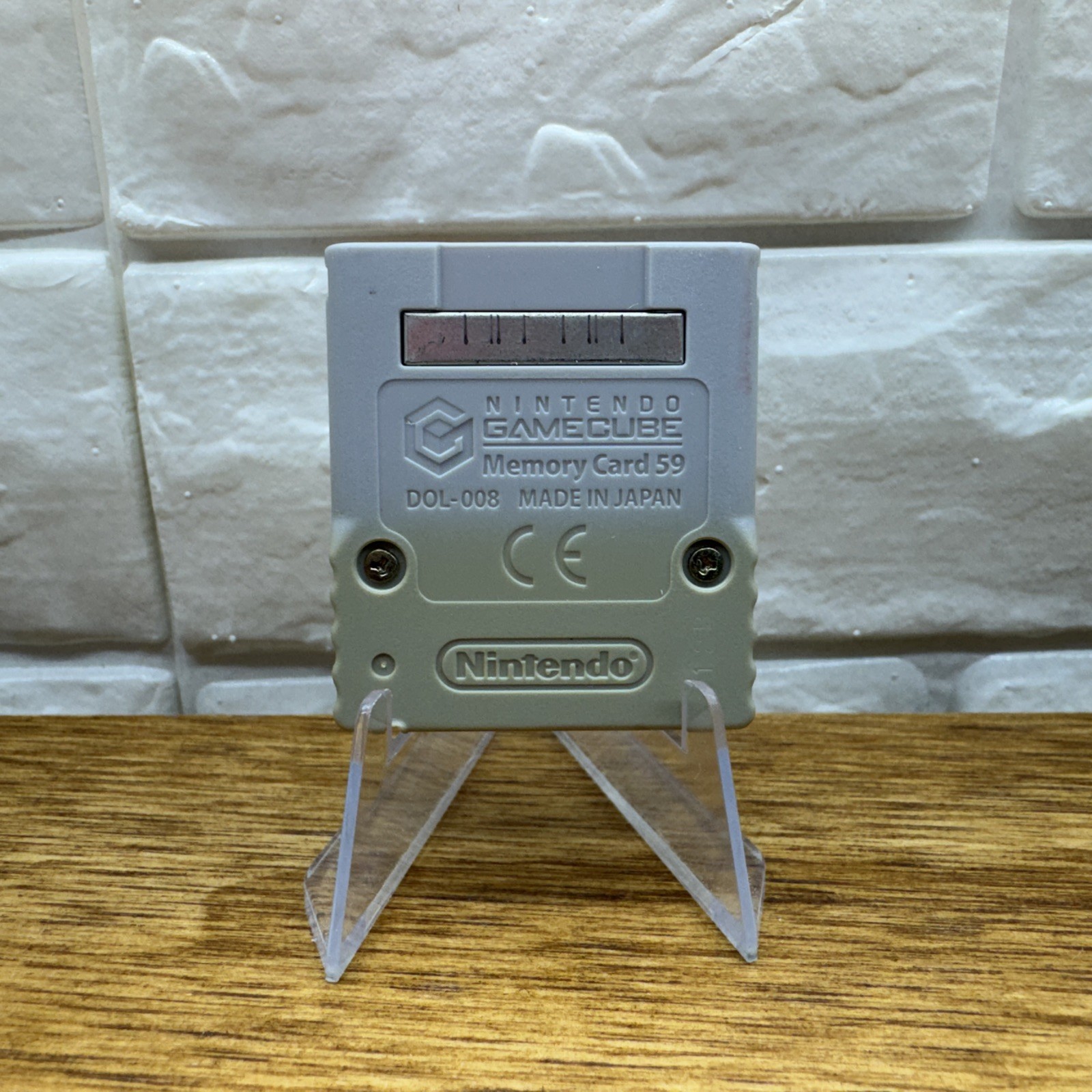 Official Nintendo Gamecube Memory Card DOL-008 Genuine Grey OEM Tested Working